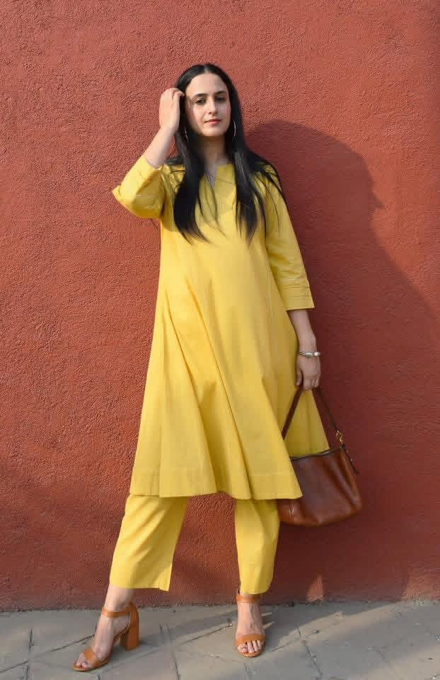 Fine cotton kurti and pant for summer